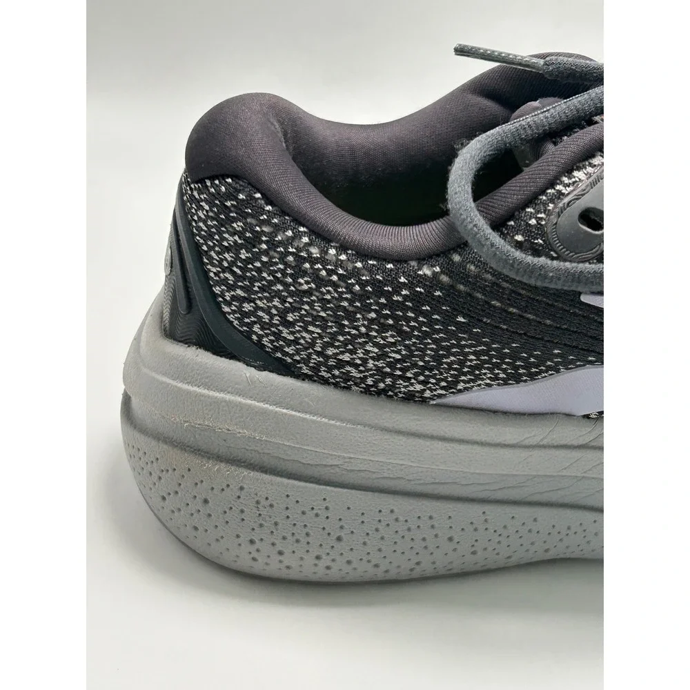 Brooks Ghost Max 2 Running Shoes Womens 7.5 Wide D Black Grey Cushion